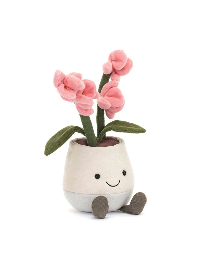 Jellycat Amuseables Pink Orchid Plush – Soft Stuffed Toy with Cordy Legs, Cute Valentine’s Gift for Kids & Adults, Collectible Jellycat, 22cm - Image 4